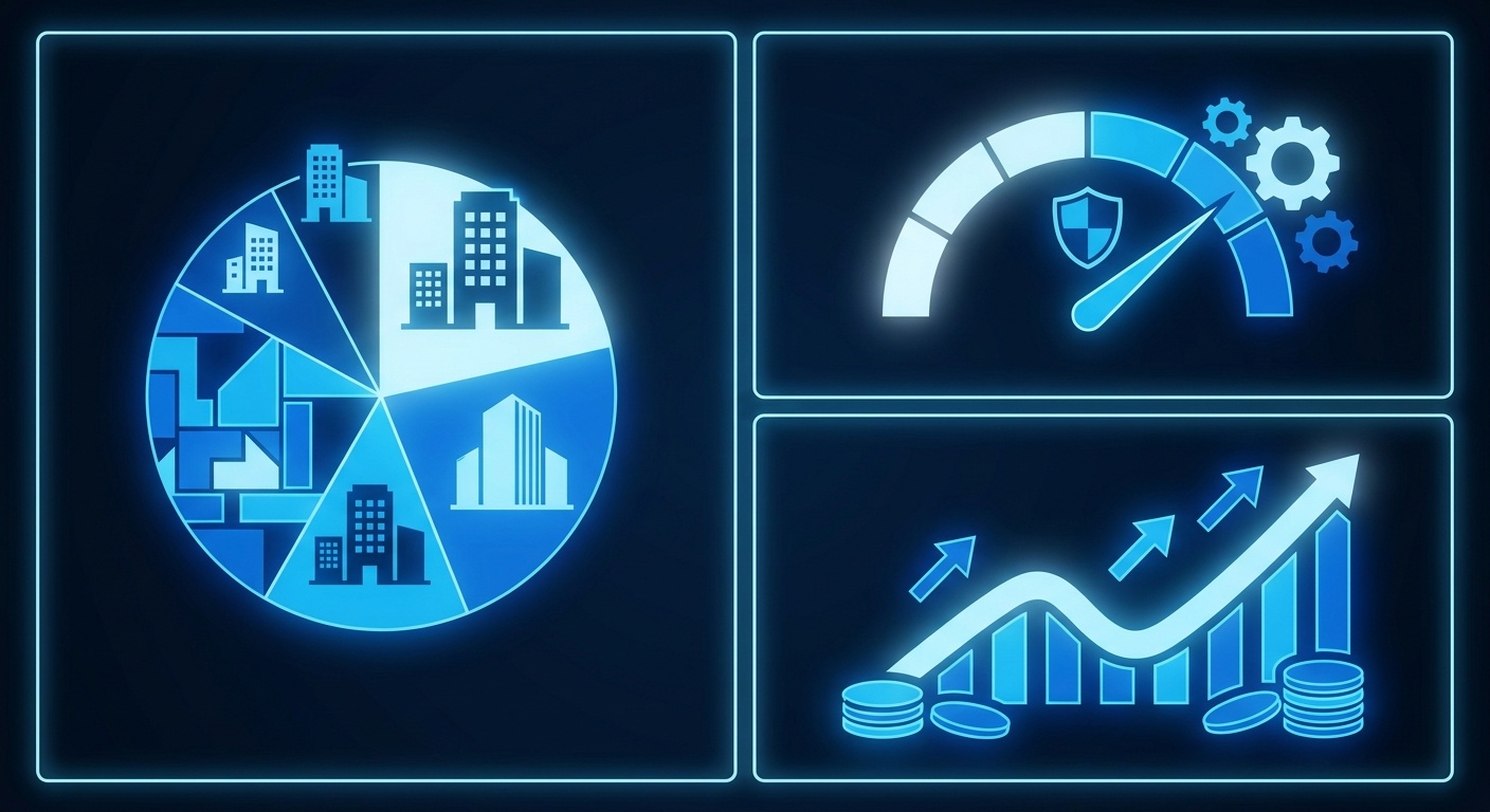 Digitale Finanzübersicht auf einem Bildschirm
